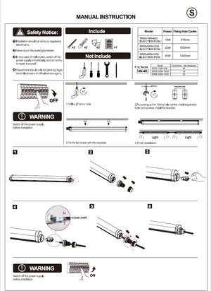 LED Tri-proof EntryLine 150cm 45W IP65 140 lm/W - koppelbaar