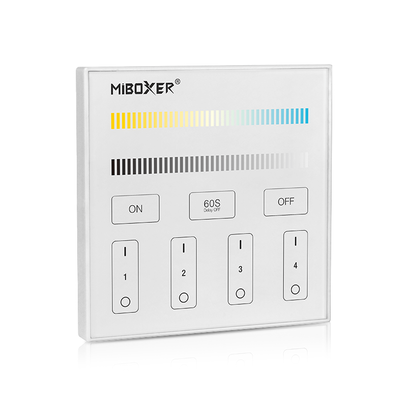 Mi-Light wandbediening 4 groepen | CCT