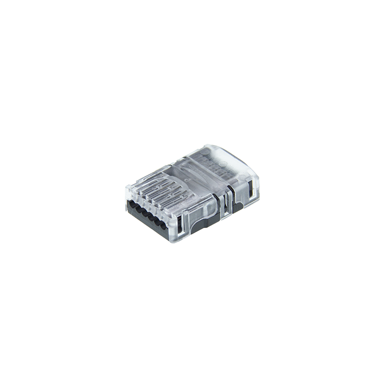 Ledstrip connector Hippo strip-to-wire 6-pin 12mm IP20 gesloten aanzicht