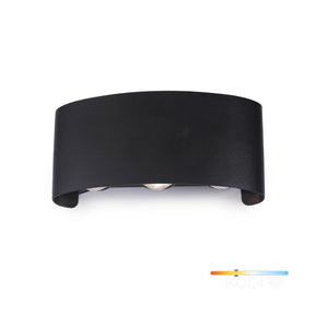LED Wandlamp 6W Bi-directioneel 180° 166x79mm IP54, 3000K en achterkant in beeld (foto 1)