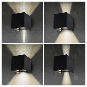 LED Wandlamp 2x3W met tweezijdige instelbare lichthoek | IP54, 3000K en achterkant in beeld (foto 1)