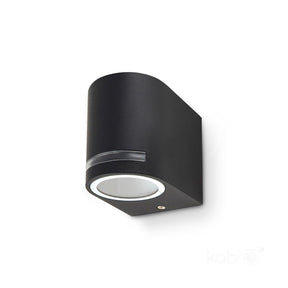 LED Wandlamp Half rond 80mm GU10 IP44, achterkant in beeld (foto 1)