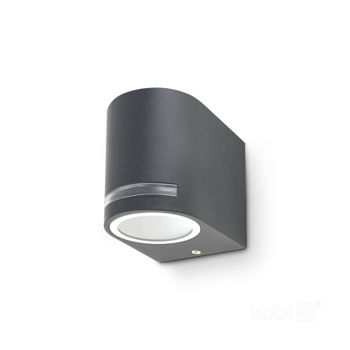 LED Wandlamp Bi-directioneel Half rond 80mm GU10 IP44