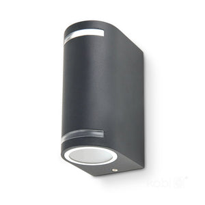 LED Wall Light Bi-Directional Half Round 150mm GU10 IP44
