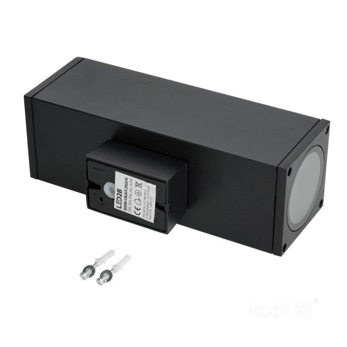 LED Wandlamp Bi-directioneel 260mm Vierkant  GU10 IP54