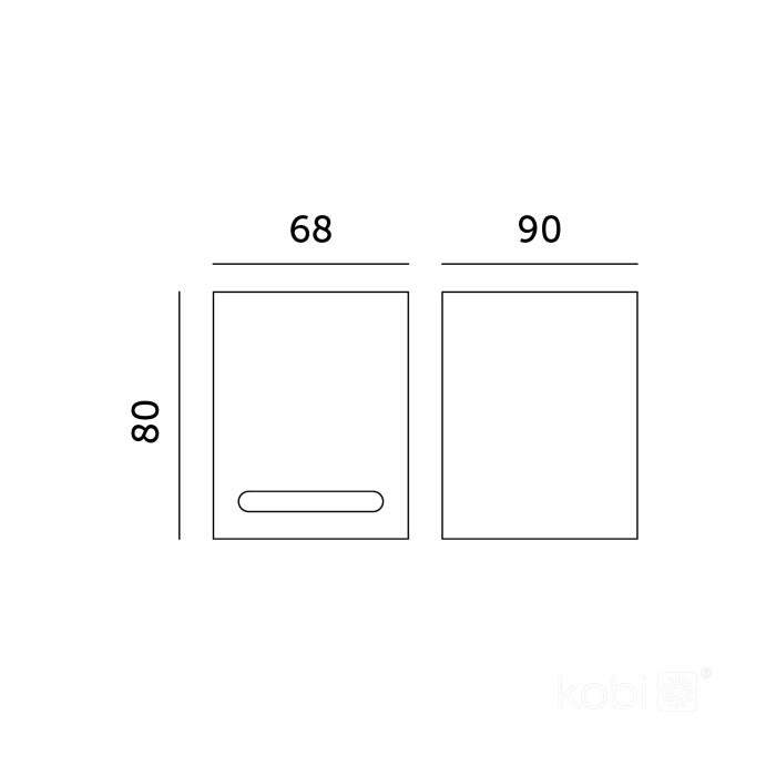 LED Wall Light GU10 80mm IP54