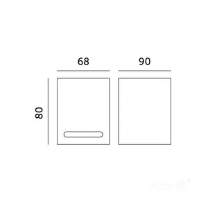 LED Wall Light GU10 80mm IP54