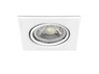 Inbouw armatuur 86x86mm GU10 IP20 kantelbaar, wit (foto 1)