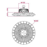 LED UFO Highbay 200W 150lm/W Philips LED Driver IP65