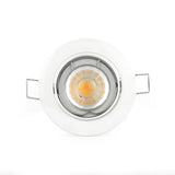 LED Spotlight Fixture GU10 IP20 ⌀84mm white tiltable