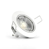 LED Spotlight Fixture GU10 IP20 ⌀84mm white tiltable