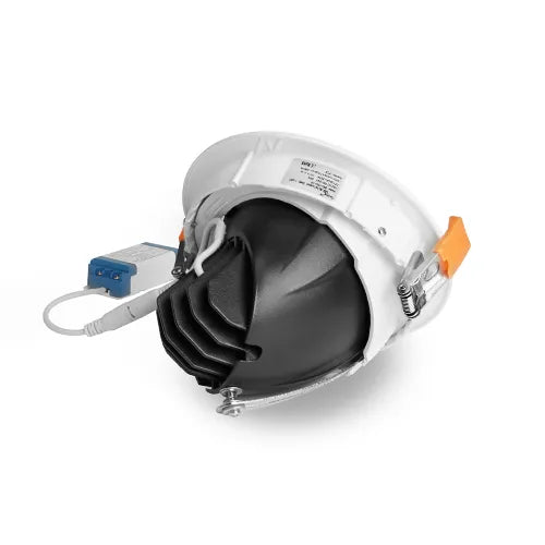 Gimbal LED recessed spotlight 10W ⌀140mm 90° tiltable 360° rotatable