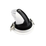Gimbal LED recessed spotlight 30W ⌀165mm 90° tiltable 360° rotatable