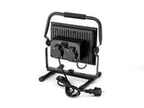 LED Breedstraler 50W met 2 Stopcontacten IP65 Kantelbaar