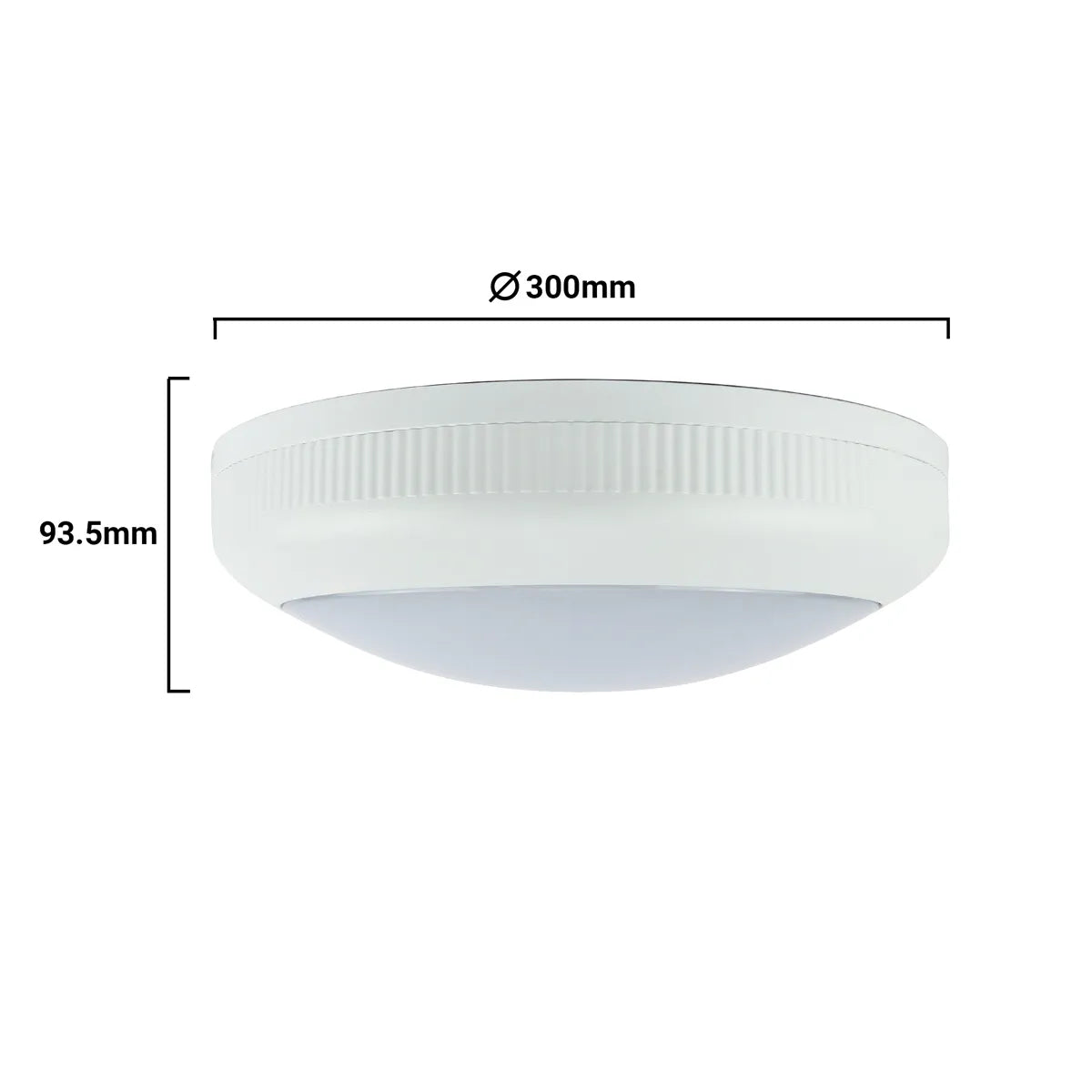 Cloison LED en saillie IP66 IK08 résistante à l'eau 30cm 20W