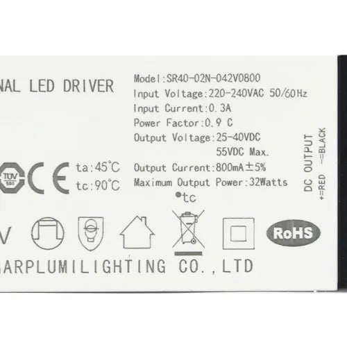 LED-Treiber Basic 36W 800mA / 40W 900mA / 45W 1050mA