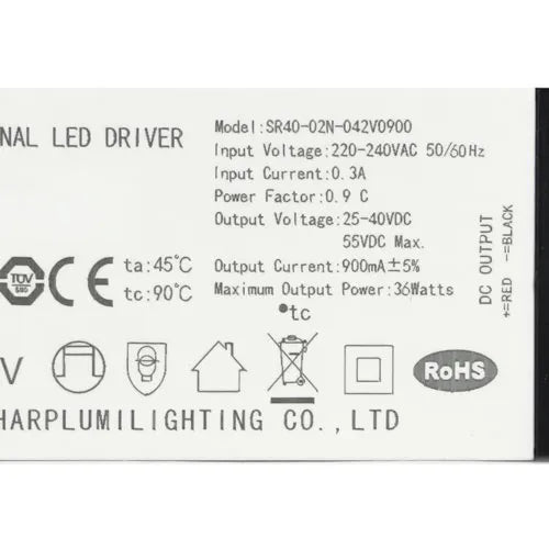 Driver LED Basique 36W 800mA / 40W 900mA / 45W 1050mA