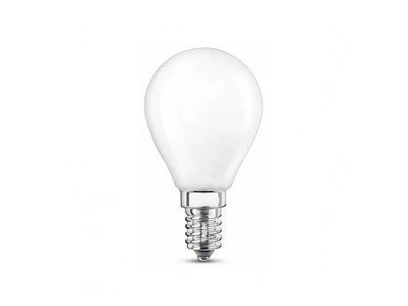 Lampe LED E27/E14 filament P45 5W 2600K dépoli dimmable