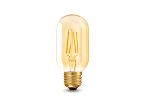 E27 LED-Lampe, Glühfaden, T45-Röhre, 4 W, 2200 K, bernsteinfarben, dimmbar