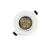 LED Recessed Spotlight 3W ⌀85mm dimmable tiltable