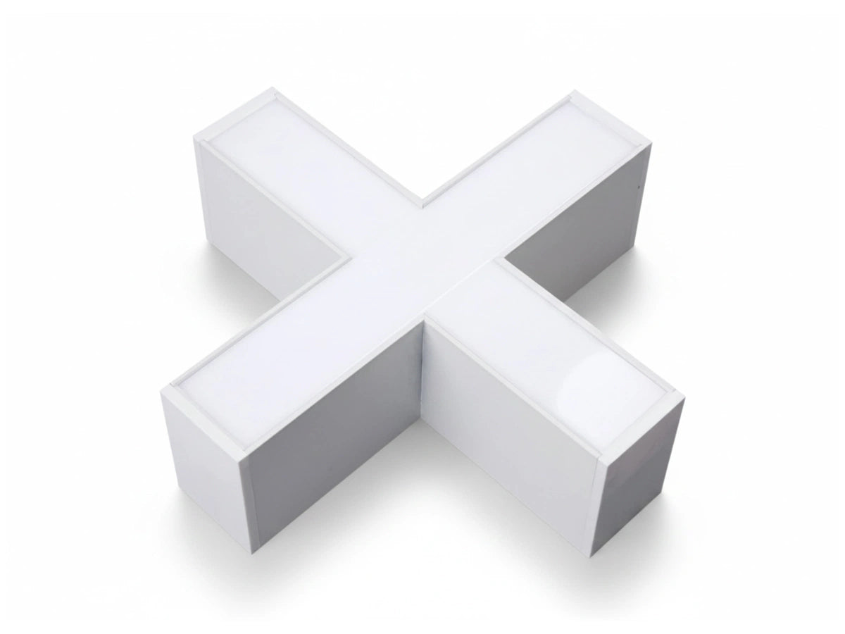 X-Connector for LED Light Battens | for e.g. Grid Systems