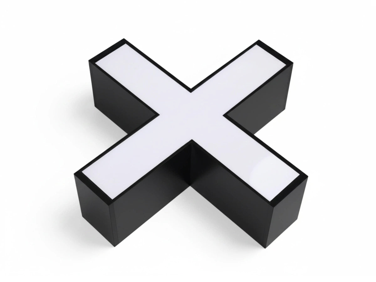 X-Connector for LED Light Battens | for e.g. Grid Systems