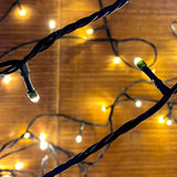 LED-Weihnachtsbeleuchtung Lichterkette, 30 Meter ausziehbar, 3,6 Watt im Innen- und Außenbereich
