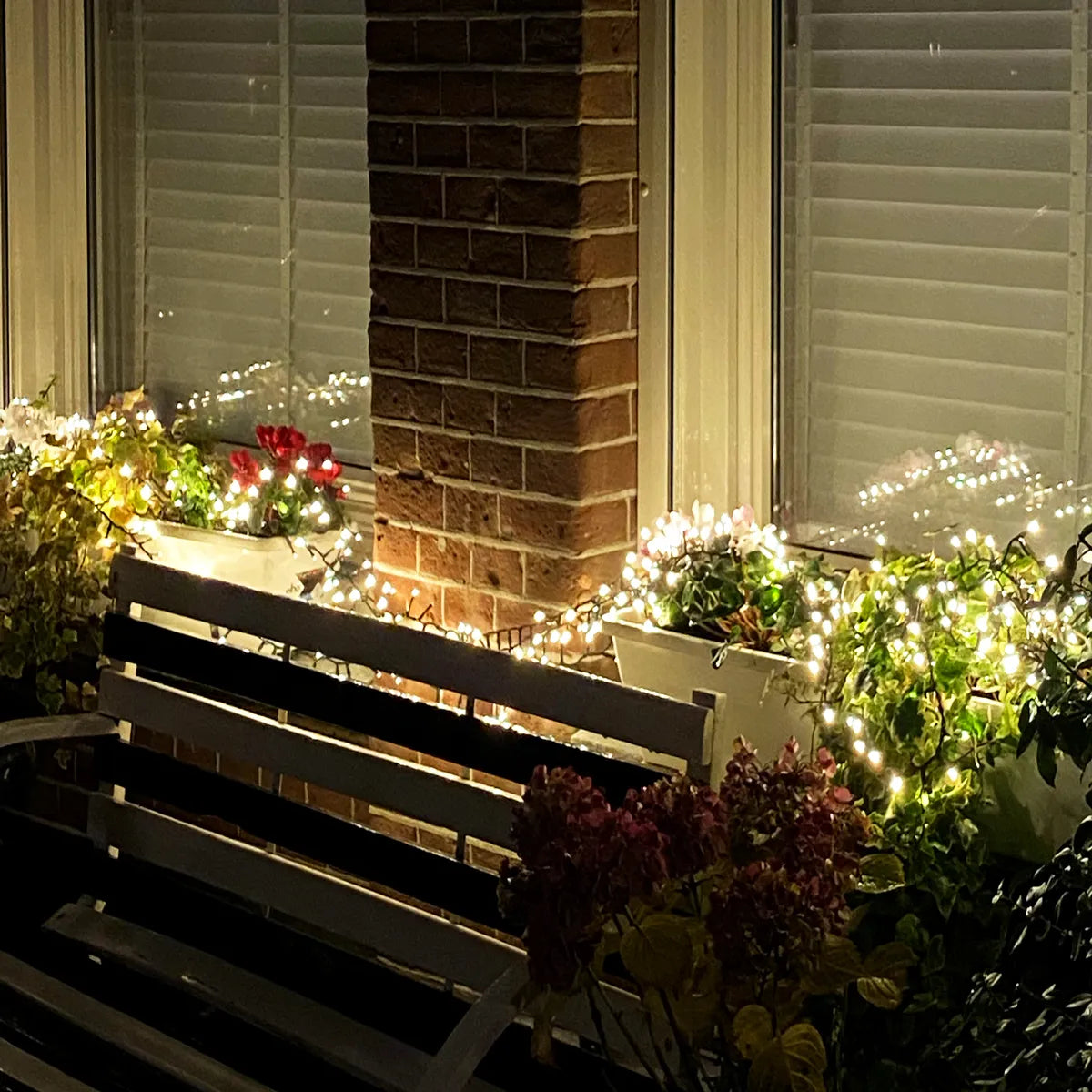 LED-Weihnachtsbeleuchtung Lichterkette, 30 Meter ausziehbar, 3,6 Watt im Innen- und Außenbereich