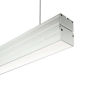 Hangende LED Lichtbalk linear 120cm 36W koppelbaar, 4000K en ophangsysteem