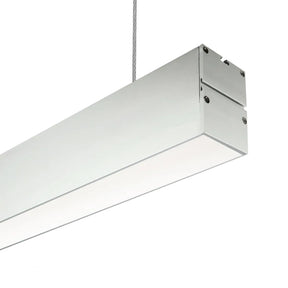 Hangende LED Lichtbalk linear 60cm 18W koppelbaar, 4000K en ophangsysteem