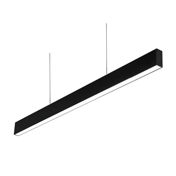 Hängende LED-Lichtleiste linear 80cm 18W schwarz