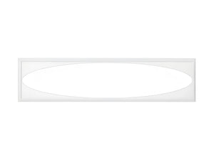 Panneau LED avec plaque lumineuse ovale 30x120 cm 36W