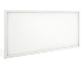 LED Paneel 60x120cm 60W 120lm/W, in een systeemplafond en voorkant in beeld