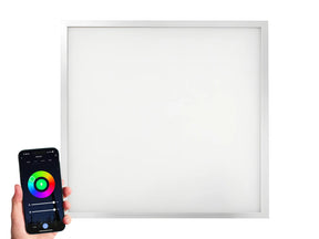 Slim LED Paneel 62x62cm 48W - Instelbare lichtkleur CCT + Kleur (RGB), 6000K en in een