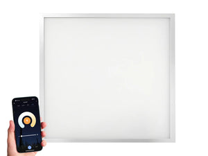 WiFi-LED-Panel 62x62cm CCT 3000K - 6000K 40W 100lm/W Randbeleuchtet