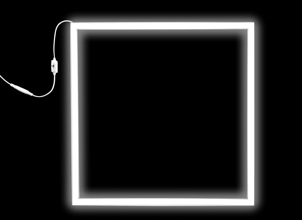 Zwart LED Paneel hollow 60x60cm 36W Instelbare lichtkleur (CCT)