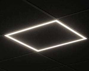 Zwart LED Paneel hollow 60x60cm 36W Instelbare lichtkleur (CCT)