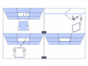 LED-Panel 30 x 120 cm, 25 W, 150 lm/W, ultrahohe Lumen