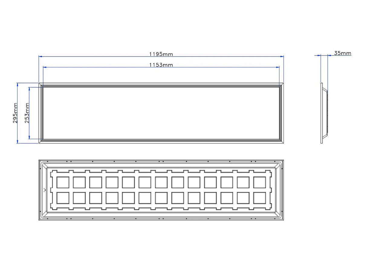 LED Paneel 30x120cm 28W 150lm/W