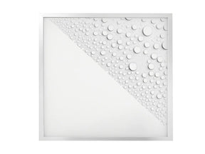 LED Paneel waterbestendig IP65 60x60cm 4000K 40W 120lm/W, recht van voren en wit (foto 1)