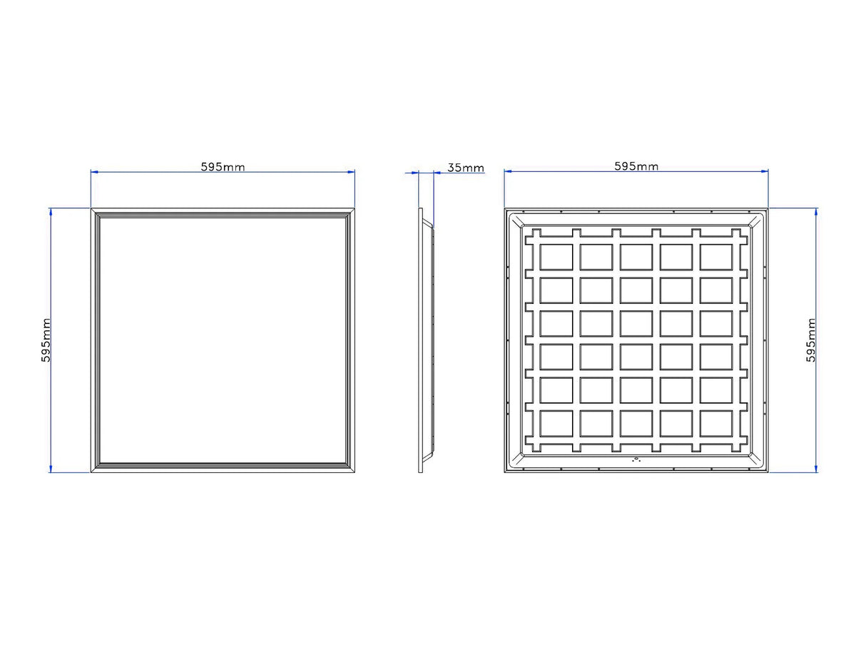 LED Panel 60x60cm 28W 150lm/W