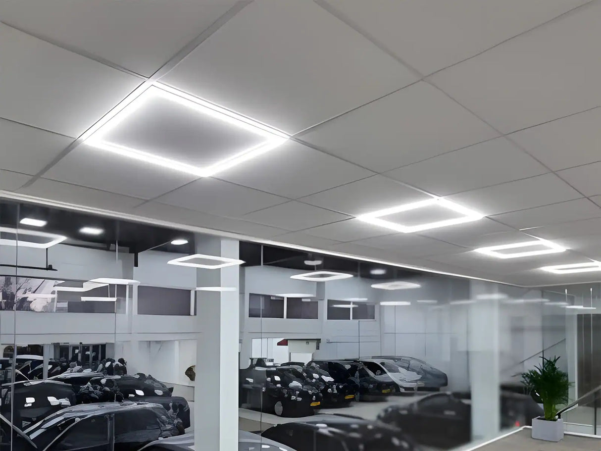 Linear LED Paneel 60x60 cm • Uniek Design | LEDWINKEL-Online