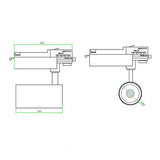 LED Railspot 3 fase 30W