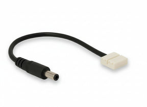 LED Strip connector met DC-aansluiting 8mm, aansluiting en zwart