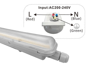 LED Tri-Proof Light 120cm 36W IP65 Philips Driver 190 lm/W