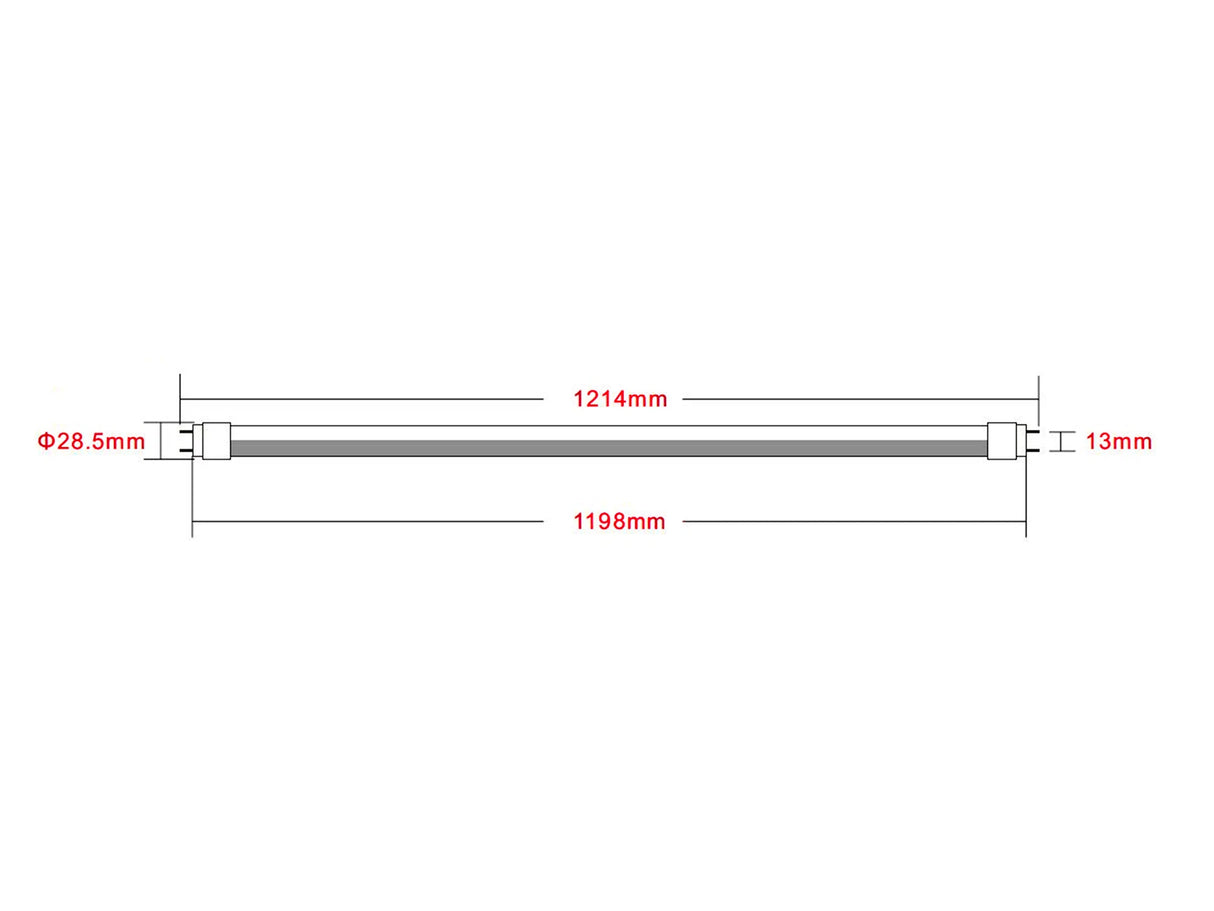 LED Tube T8 120cm 15/18W 200lm/W