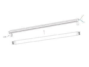 LED Tube T8 120cm 15/18W 200lm/W