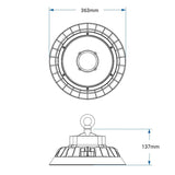 LED UFO Highbay 240W 190lm/W Dimmbarer Sosen LED-Treiber