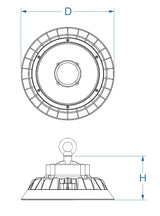 LED UFO Highbay 240W 150lm/W Sosen-Treiber dimmbar