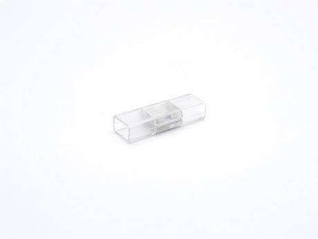 LED Strip 230V RGB koppelstuk 62mm 4-pin IP65, aansluiting en recht van voren (foto 1)